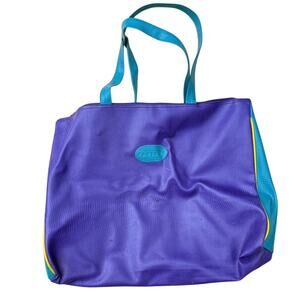 Caesar's Palace Vintage 90s Las Vegas purple blue yellow hand bag